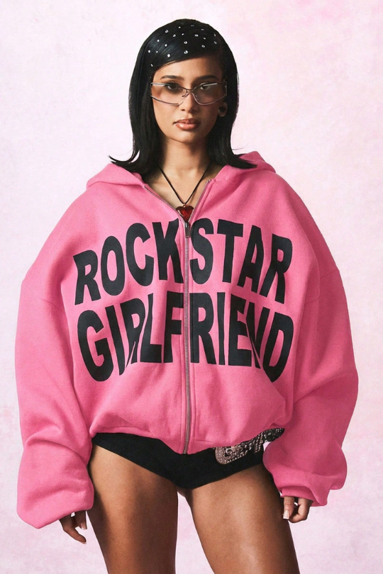The Rockstar Girlfriend Zip Hoodie