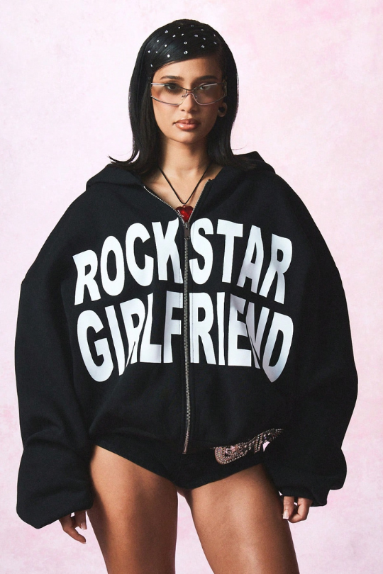 The Rockstar Girlfriend Zip Hoodie