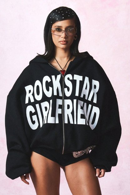 The Rockstar Girlfriend Zip Hoodie