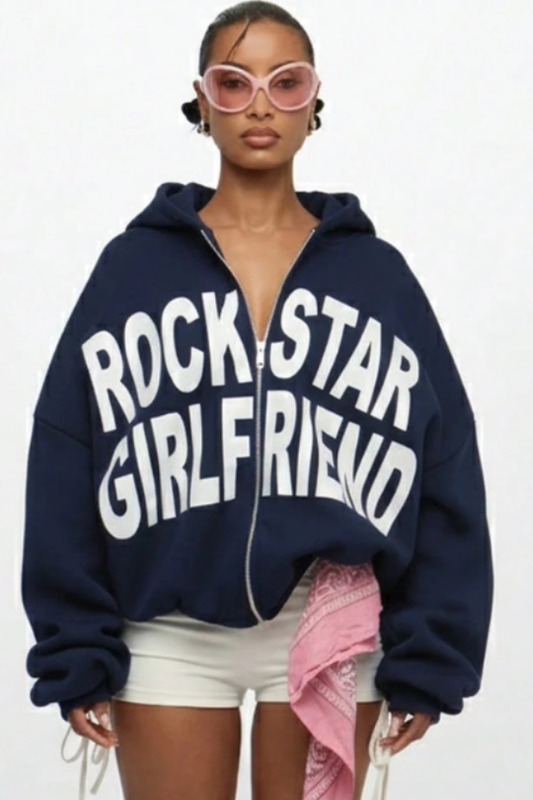 The Rockstar Girlfriend Zip Hoodie
