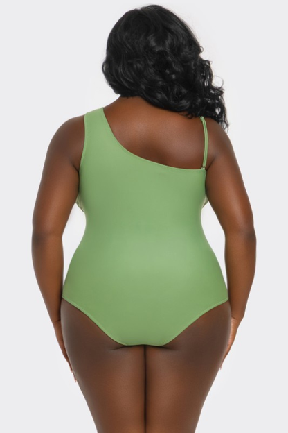 The Asymmetrical Plus Size Allure Swimsuit