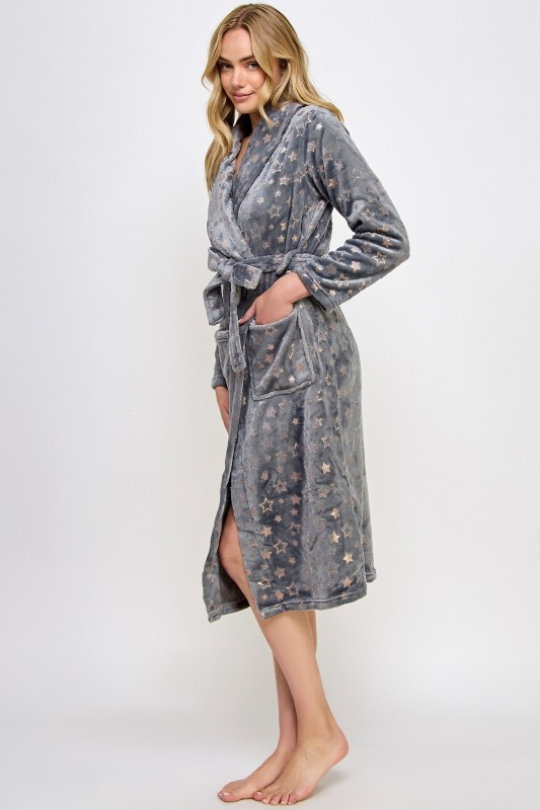 The Starlight Serenity Plush Robe