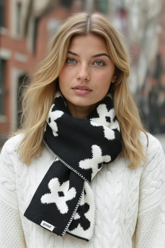 The Cozy Bloom Plush Scarf