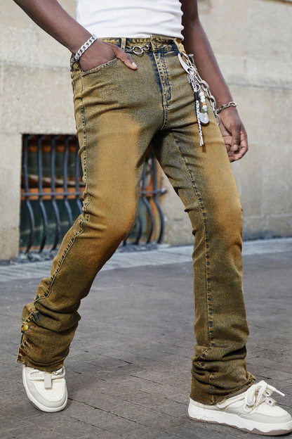 Men's Stacked Flare Skinny Jeans