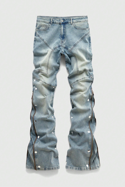 Men's Stacked Flare Skinny Jeans