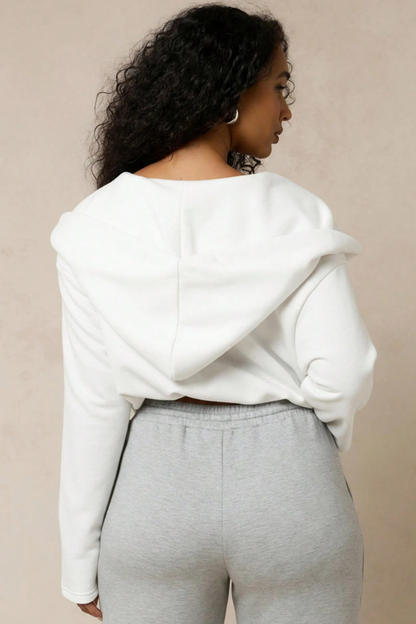 Hooded Cowl Neck Lounge Pullover