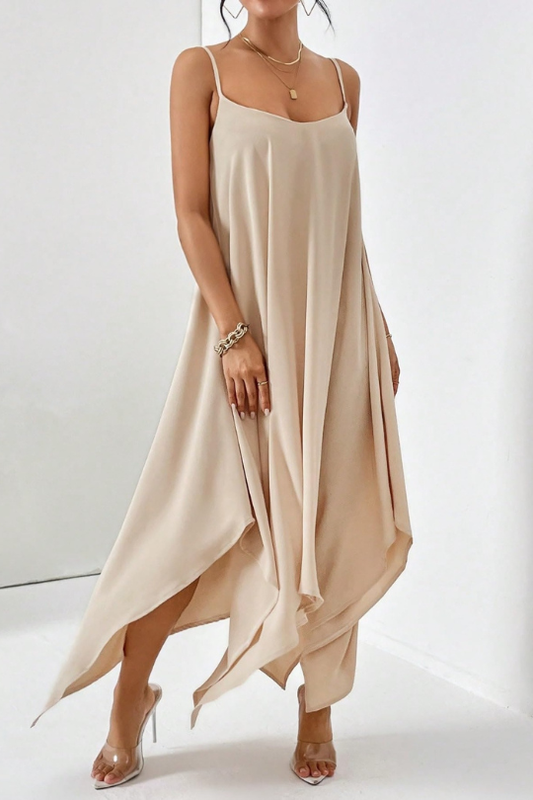 Solaria Layered Scoop Midi Cami Dress