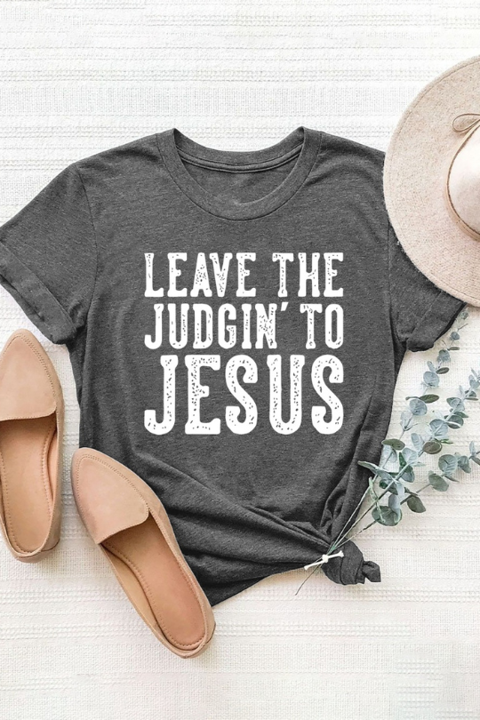 Letter Graphic Round Neck Short Sleeve T-Shirt