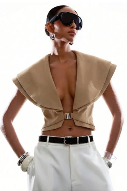 Women's Chic Sleeveless Penthouse Top