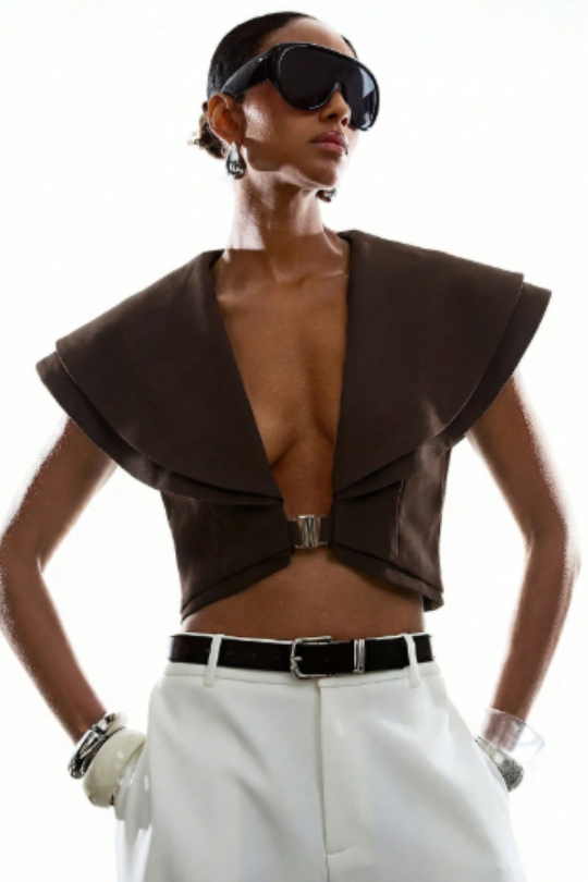 Women's Chic Sleeveless Penthouse Top