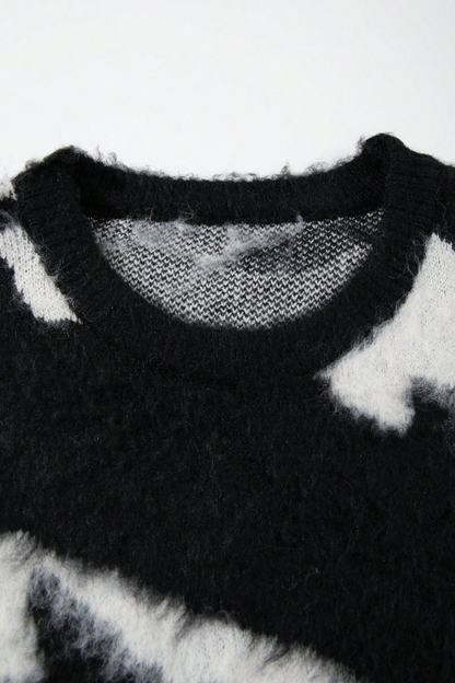 Midnight Apex Brushed Knit Sweater