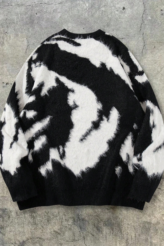 Midnight Apex Brushed Knit Sweater
