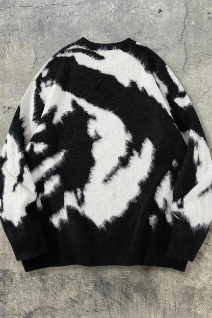Midnight Apex Brushed Knit Sweater
