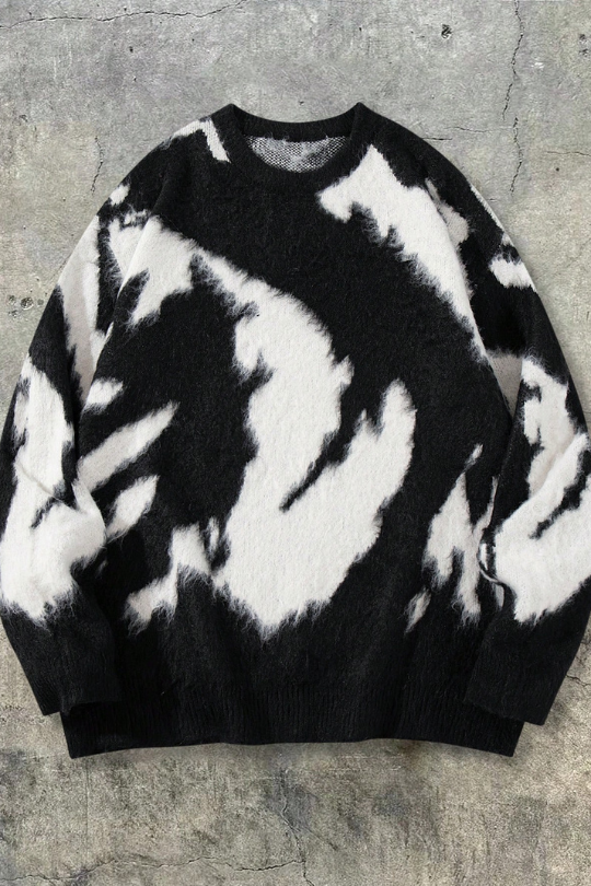 Midnight Apex Brushed Knit Sweater