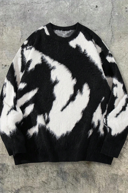 Midnight Apex Brushed Knit Sweater