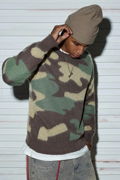 Men's Urban Camo Street Knit Sweater