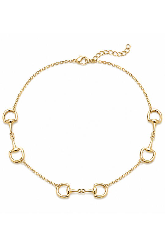 Polo Link Horse Bit Statement Necklace