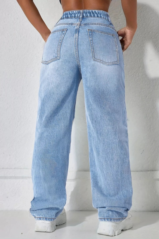 City Stride Wide Leg Jeans