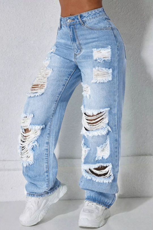 City Stride Wide Leg Jeans