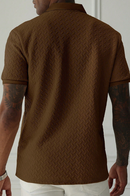 Apex Diamond Jacquard Polo Shirt