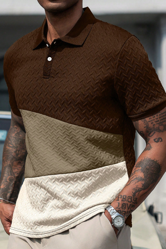 Apex Diamond Jacquard Polo Shirt