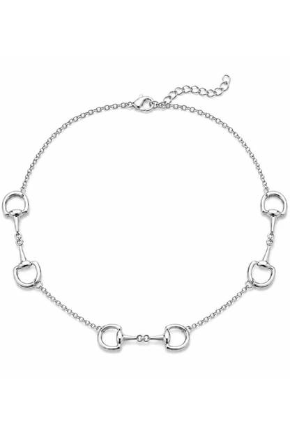 Polo Link Horse Bit Statement Necklace