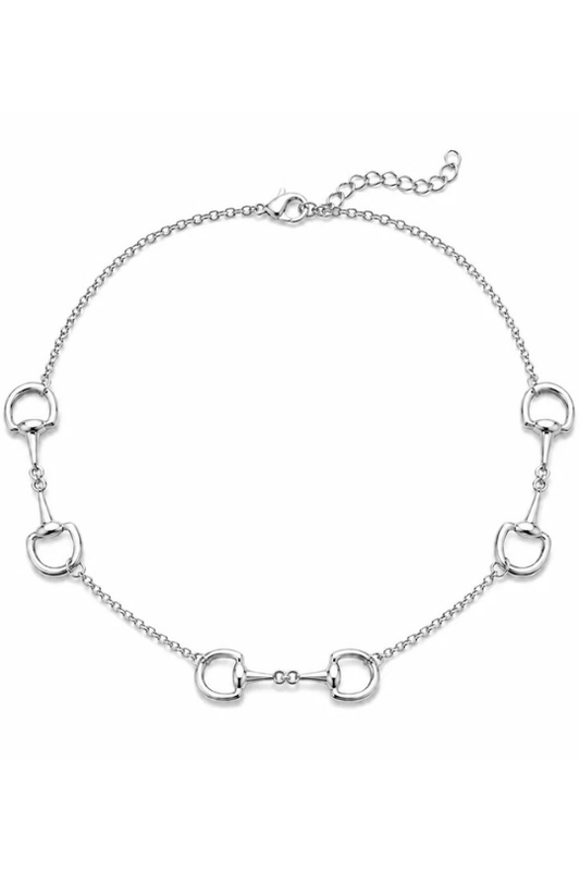 Polo Link Horse Bit Statement Necklace