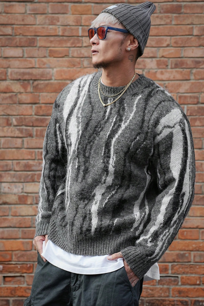 Men’s Darkline Asymmetrical Knit Sweater
