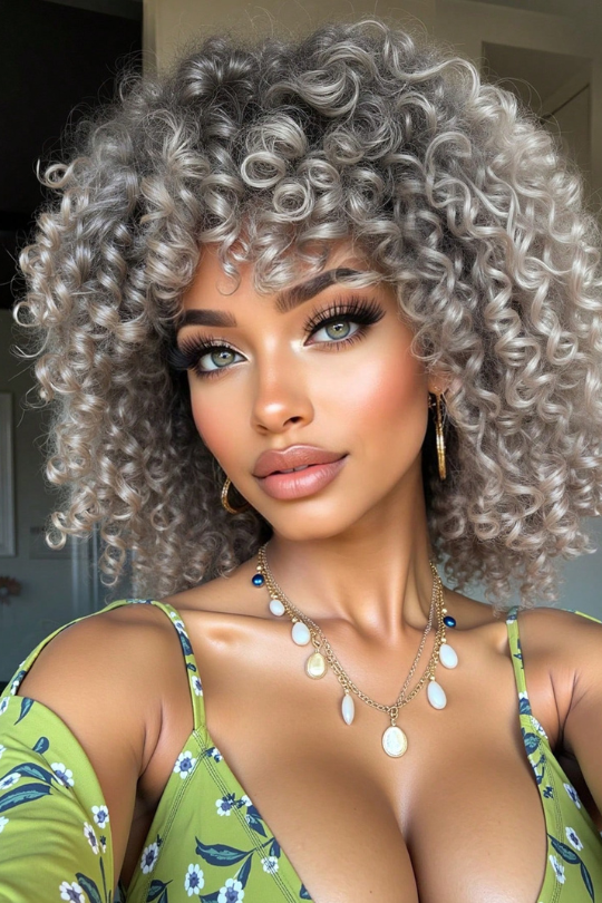 Women’s Ready & Curly Short Wig
