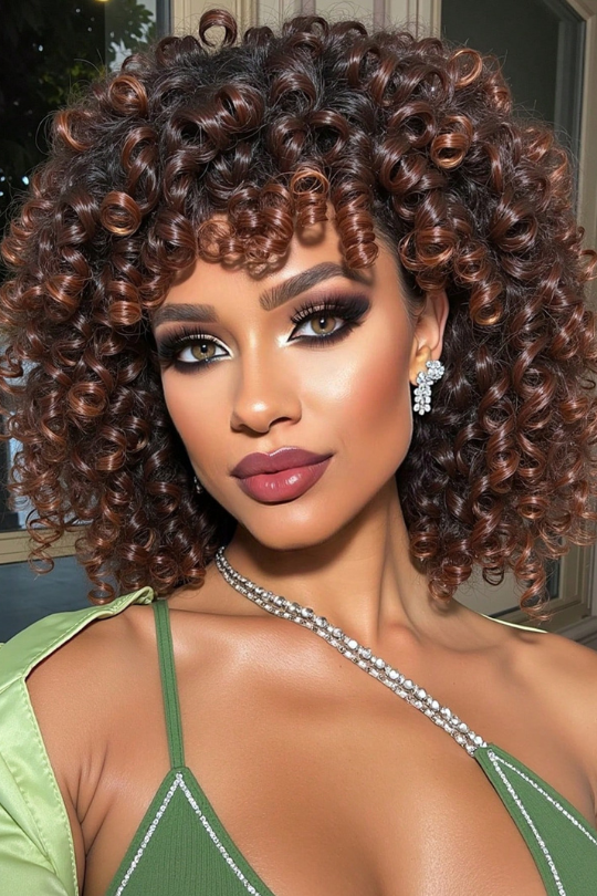 Women’s Ready & Curly Short Wig