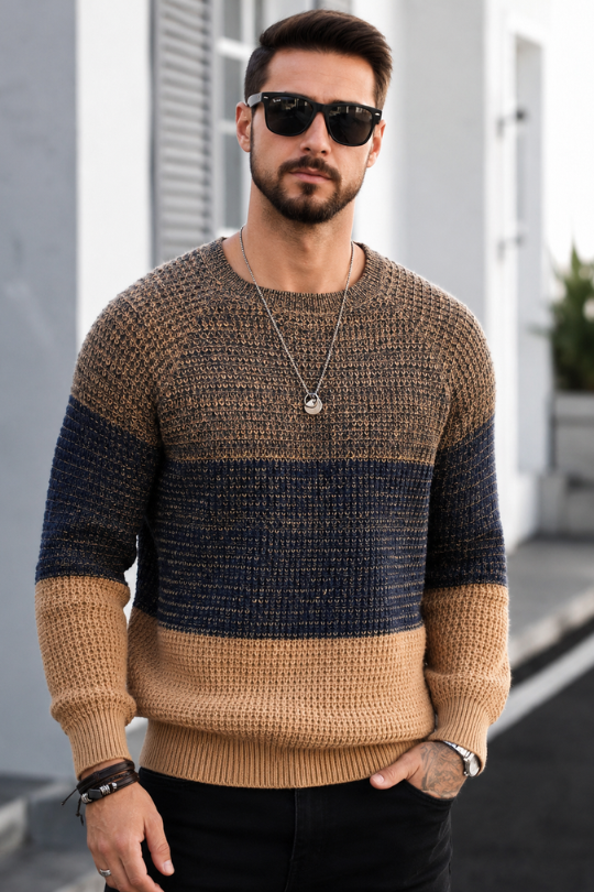 Men’s Rogue Block Raglan Knit Sweater
