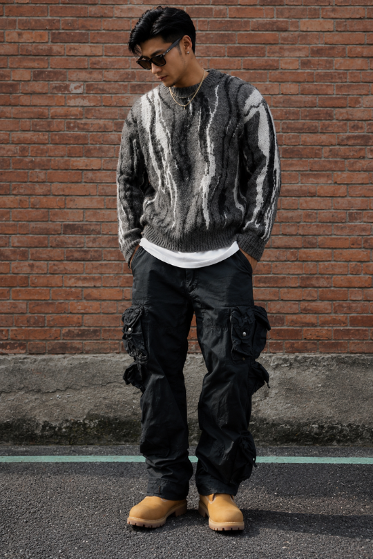 Men’s Darkline Asymmetrical Knit Sweater
