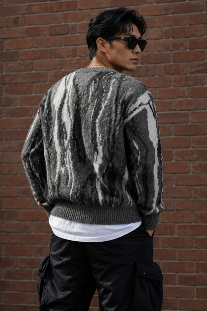Men’s Darkline Asymmetrical Knit Sweater