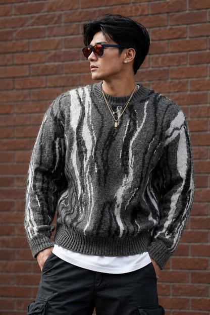 Men’s Darkline Asymmetrical Knit Sweater