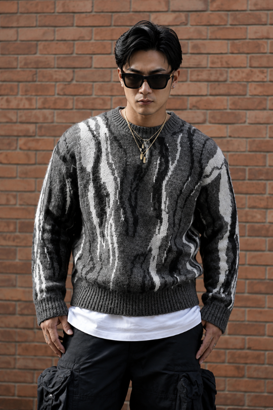 Men’s Darkline Asymmetrical Knit Sweater
