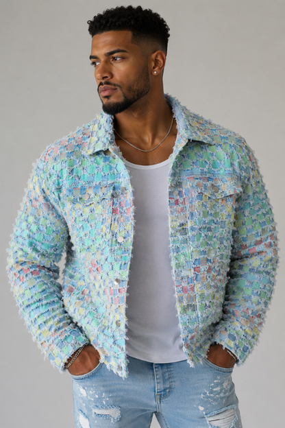 Men's Outlaw Fringe Denim Jacket