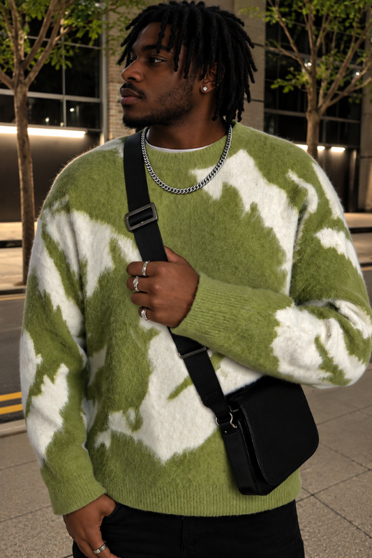 Midnight Apex Brushed Knit Sweater