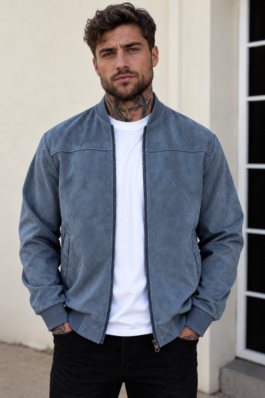 Men’s Maverick Suede Bomber Jacket