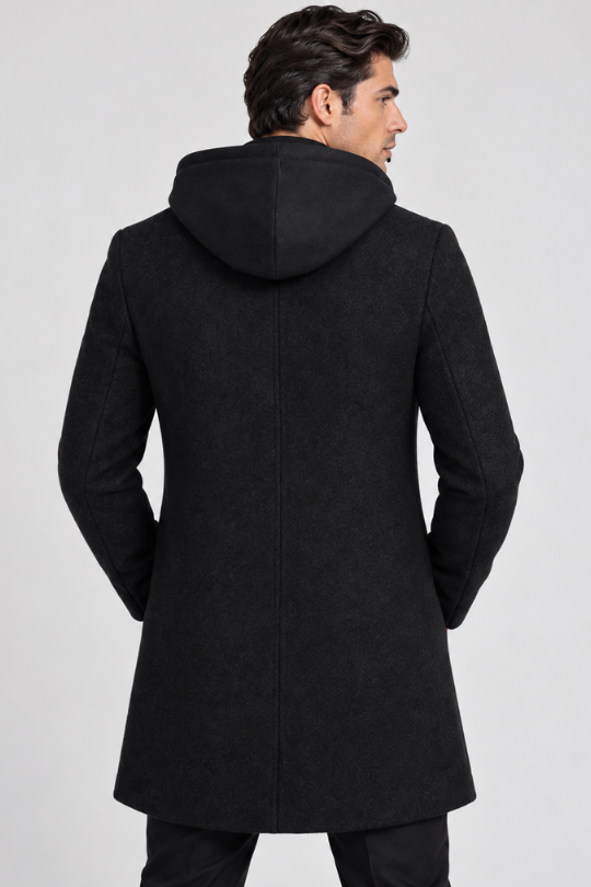 Men’s Executive Layer Hooded Overcoat