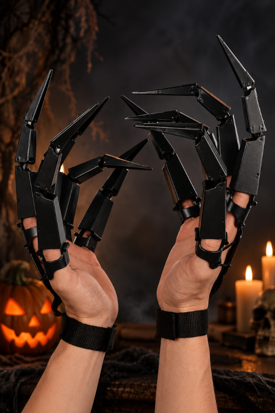 Midnight Bone Articulated Skeleton Claws