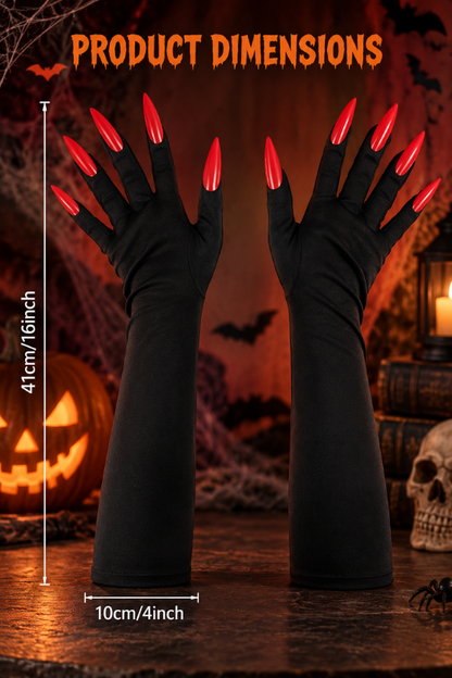 Women’s Wicked Halloween Claw Nail Gloves