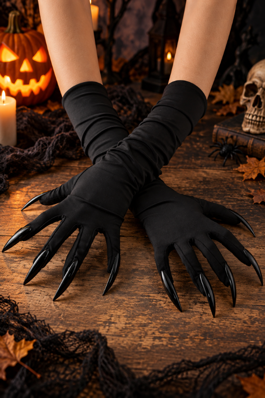 Women’s Wicked Halloween Claw Nail Gloves