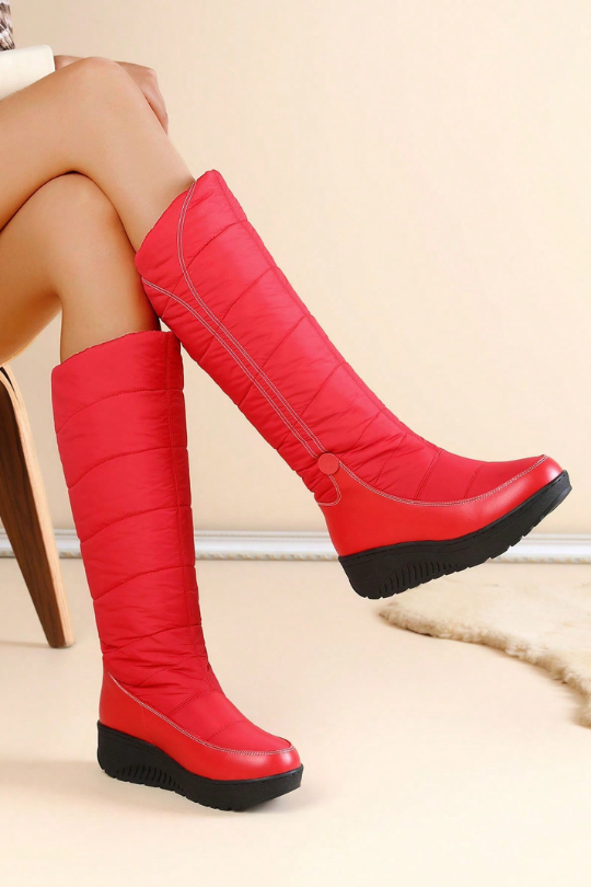 Women's Fashion Waterproof Platform Wedge Boots