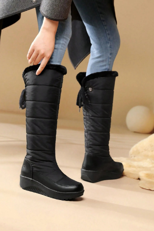 Women's Fashion Waterproof Platform Wedge Boots