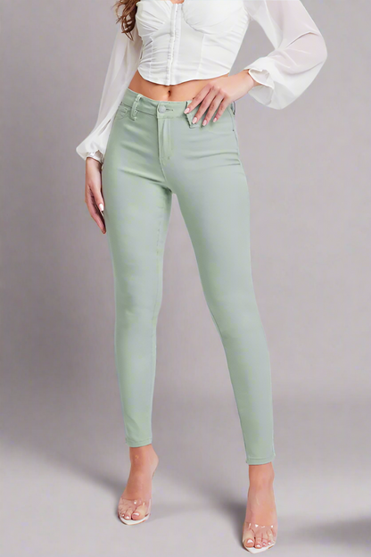 Hyper stretch Mid-Rise Skinny Jeans