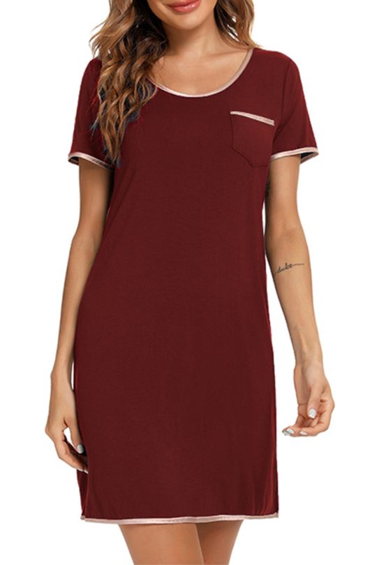 Soft Stretchy Short Sleeve Night Dress