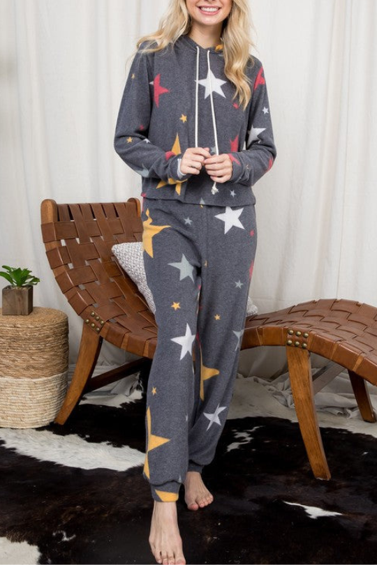 Cozy Star Hooded Jogging Set