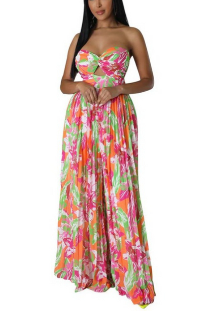 Strapless Summer Bandeau Jumpsuit