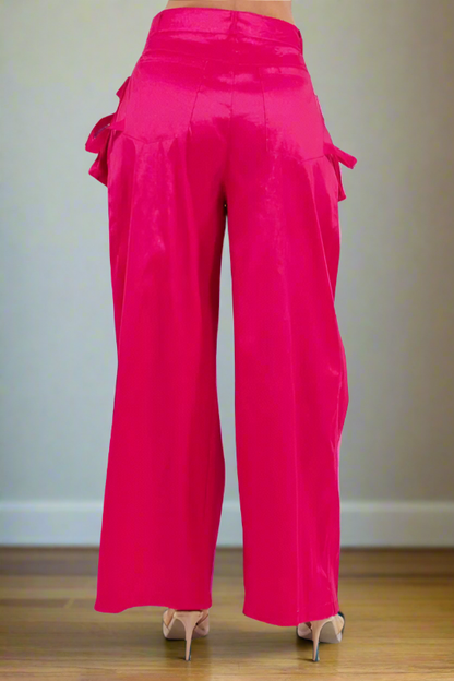 Cargo Pocket Palazzo Pants