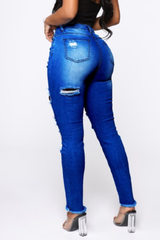 Sexy Denim Distressed Jeans